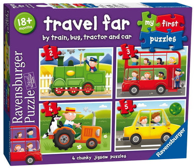 Ravensburger - 2 3 4 5Pc Travel Far My First Puzzle