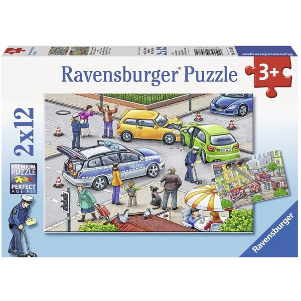 Ravensburger - 2x12pc Blue Lights on the Way Puzzle