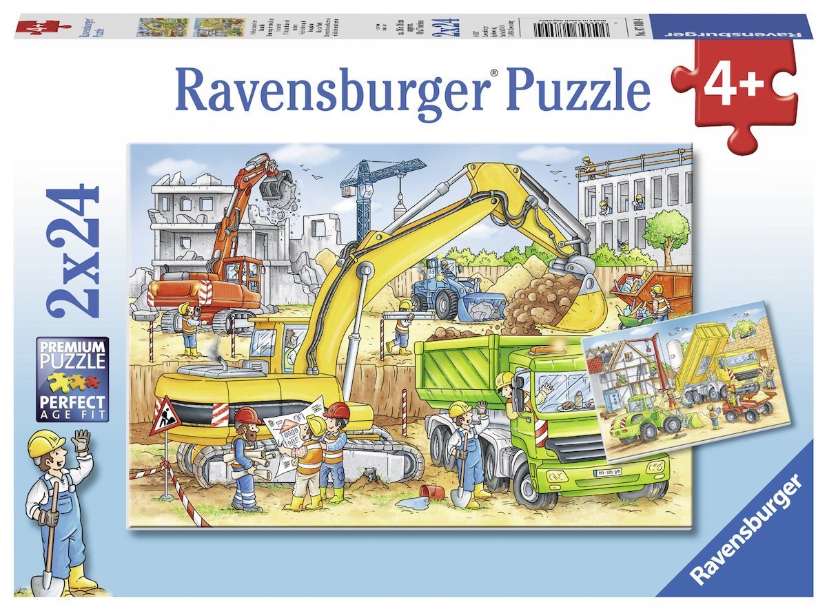 Ravensburger - 2 x 24Pc Hard at Work Puzzle