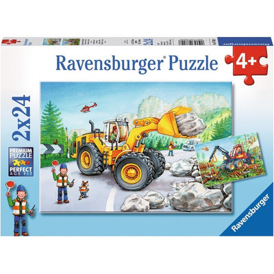 Ravensburger - 2 x 24Pc Diggers at Work Puzzle