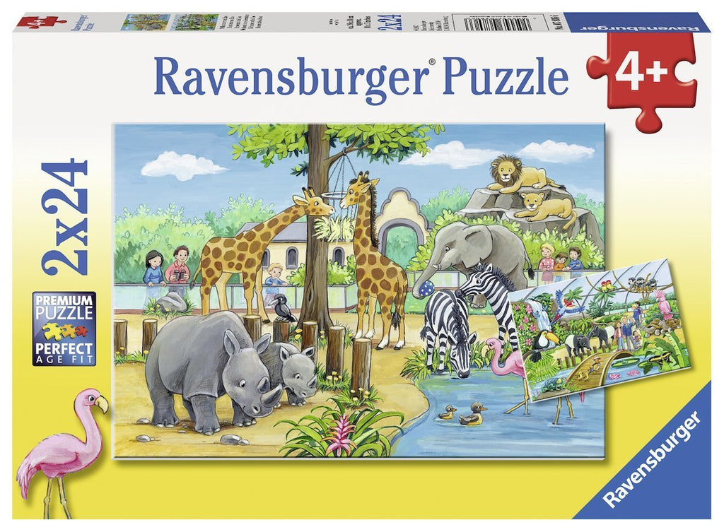 Ravensburger - 2 x 24Pc Welcome to the Zoo Puzzle