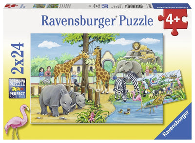 Ravensburger - 2 x 24Pc Welcome to the Zoo Puzzle