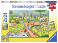 Ravensburger - 2 x 24Pc A Day at the Zoo Puzzle