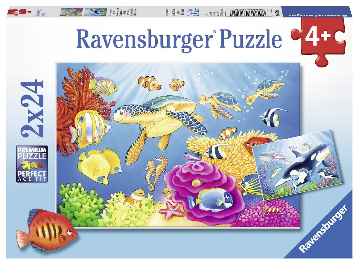 Ravensburger - 2 x 24Pc Colourful Underwater World Puzzle
