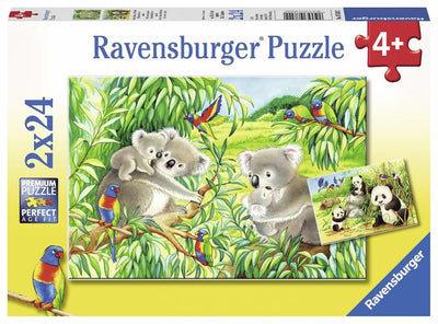 Ravensburger - 2 x 24Pc Sweet Koalas and Pandas Puzzle