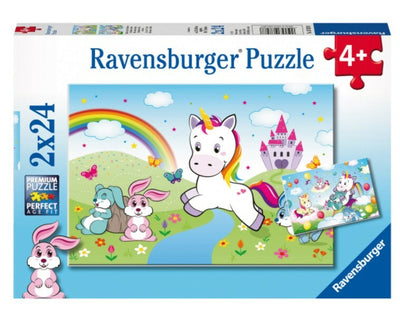 Ravensburger - 2 x 24Pc Fairy Tale Unicorn Puzzle