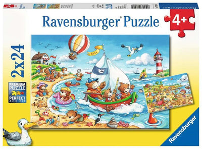 Ravensburger - 2 x 24Pc Seaside Holiday Puzzle