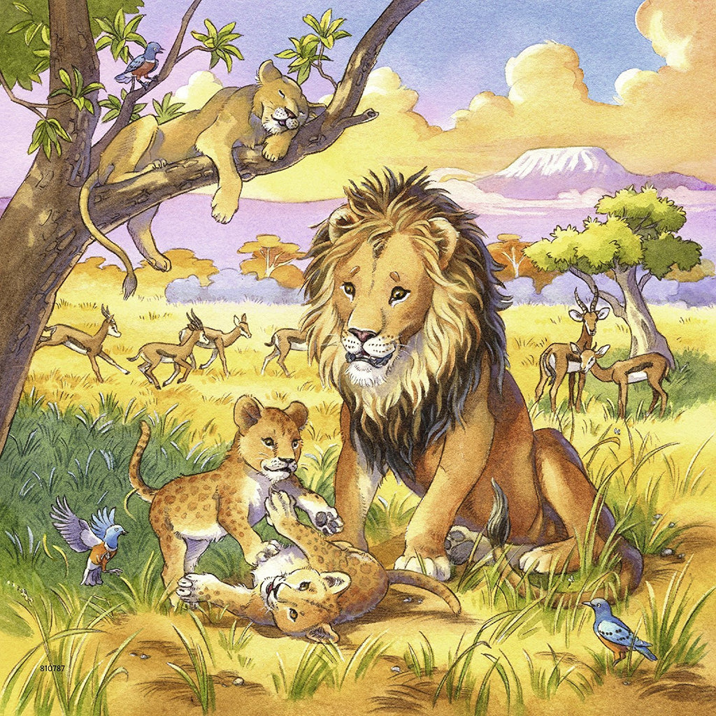 Ravensburger - 3 x 49Pc Wild Animals Puzzles