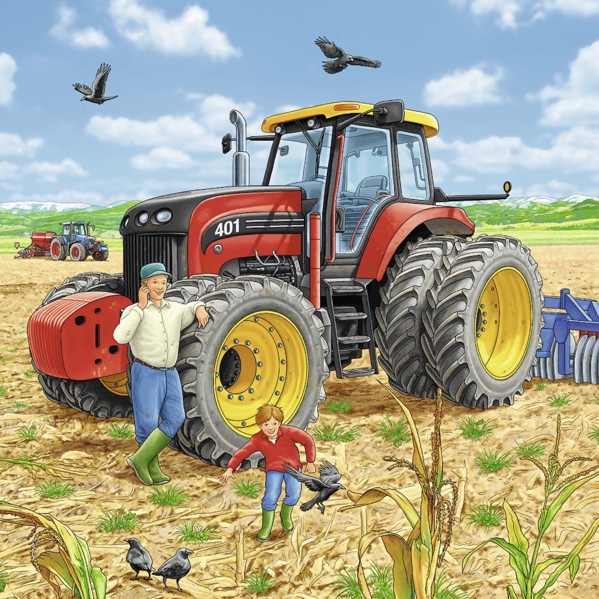 Ravensburger - 3 x 49Pc Giant Vehicles Puzzle