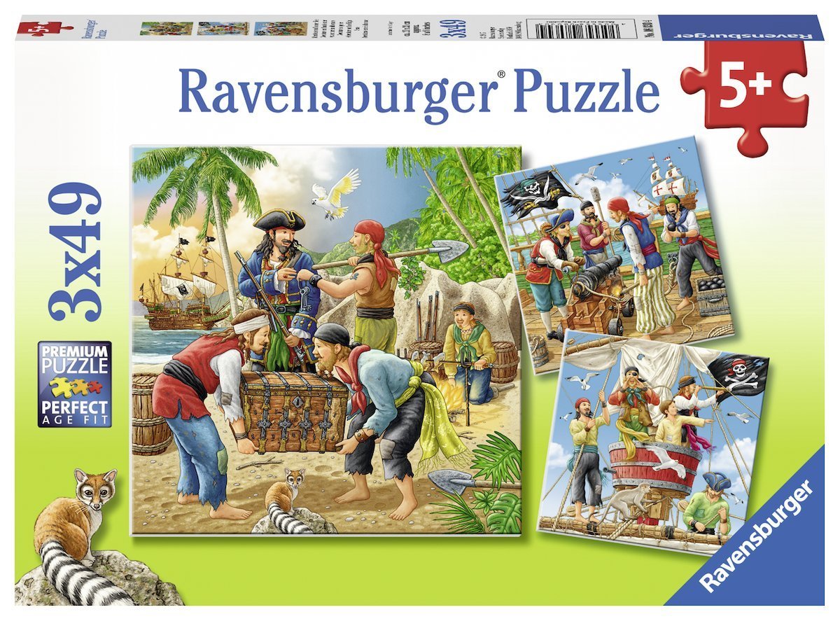 Ravensburger - 3 x 49Pc Adventure On The High Seas Puzzle