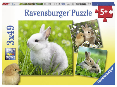 Ravensburger - 3 x 49Pc Cute Bunnies Puzzle