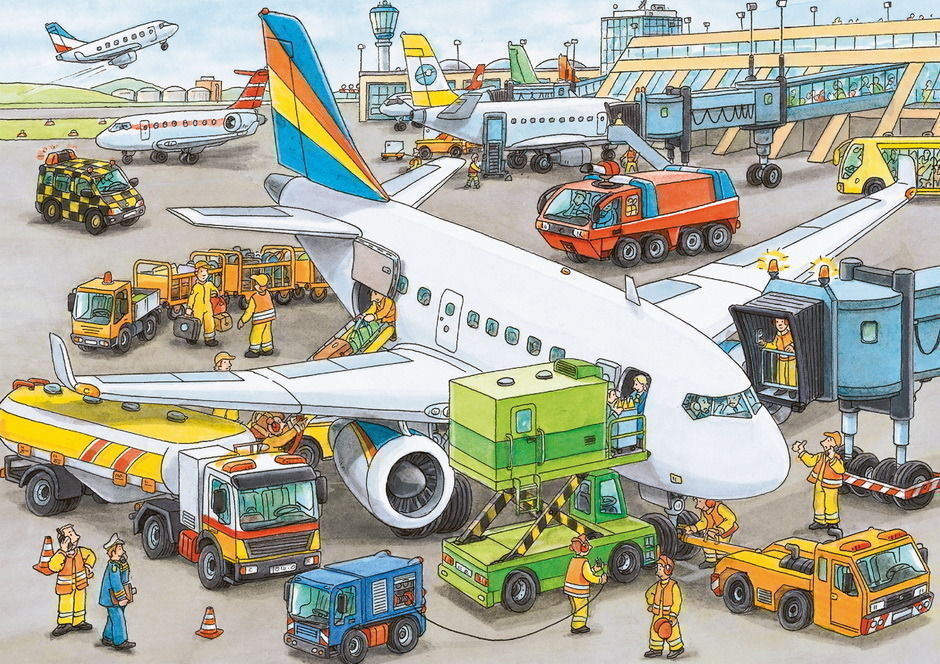 Ravensburger - 35Pc Busy Airport Puzzle