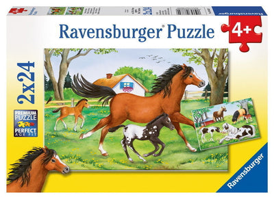 Ravensburger - 2 x 24Pc World of Horses Puzzle