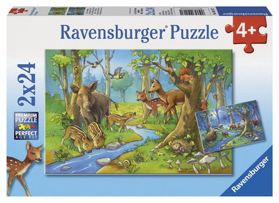 Ravensburger - 2 x 24Pc Cute Forest Animals Puzzles