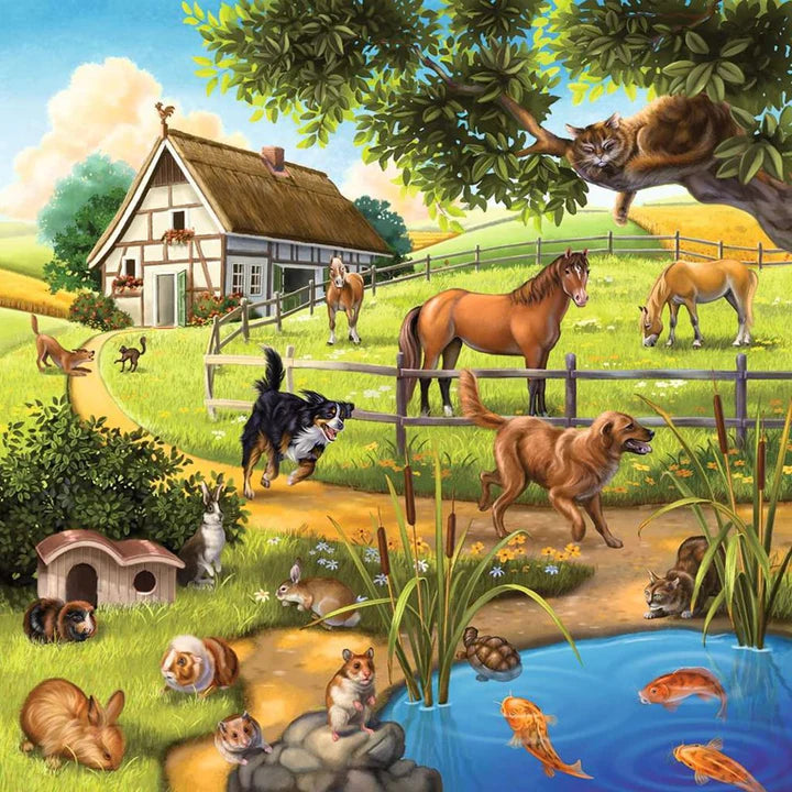 Ravensburger - 3 x 49Pc Forest Zoo & Pets Puzzle