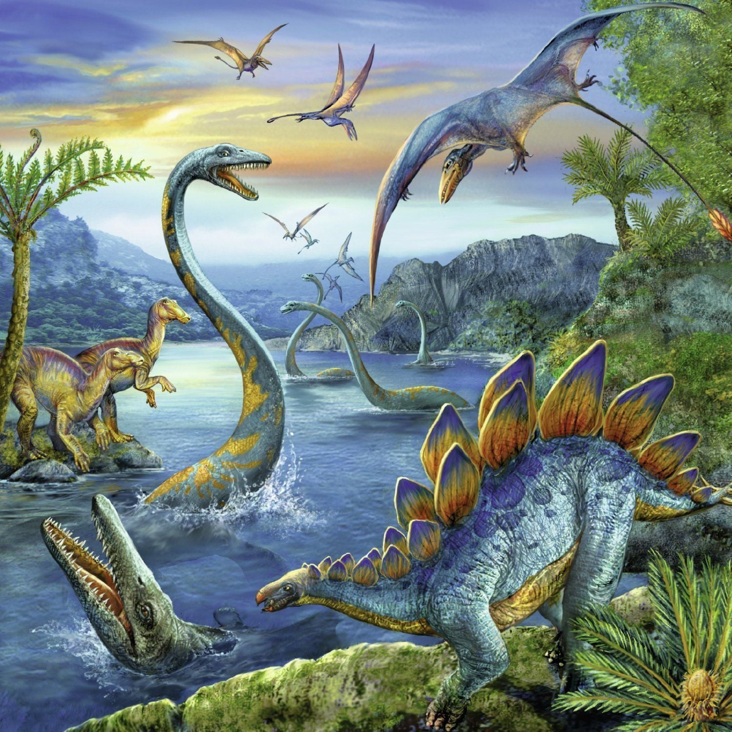 Ravensburger - 3 x 49Pc Dinosaur Fascination Puzzle