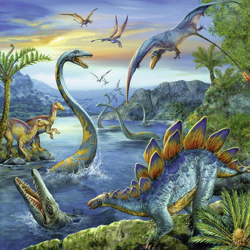 Ravensburger - 3 x 49Pc Dinosaur Fascination Puzzle