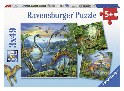 Ravensburger - 3 x 49Pc Dinosaur Fascination Puzzle 3x49Pc