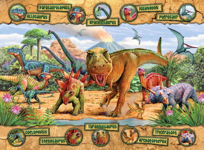 Ravensburger - 100Pc Dinosaurs Puzzle