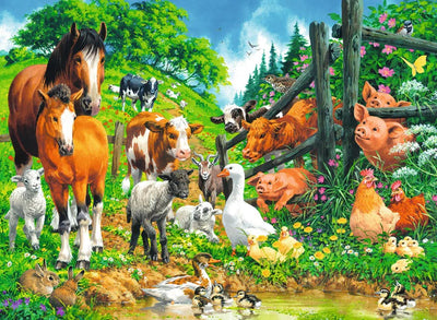 Ravensburger - 100Pc Animal Get Together Puzzle