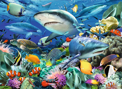 Ravensburger - 100Pc Reef of the Sharks Puzzle