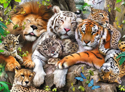 Ravensburger - 200Pc Big Cat Nap Puzzle