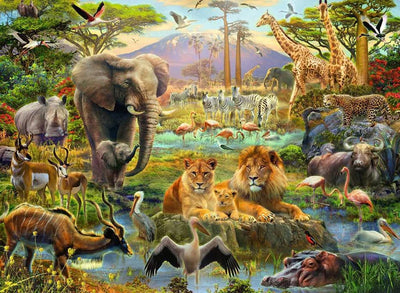 Ravensburger - 200Pc Animals of the Savanna Puzzle