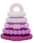 Jellystone - Rainbow Stacker Silicone Teething Toy Raspberry Ombre
