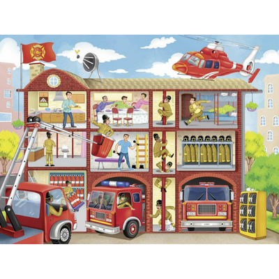 Ravensburger - 100Pc Firehouse Frenzy Puzzle