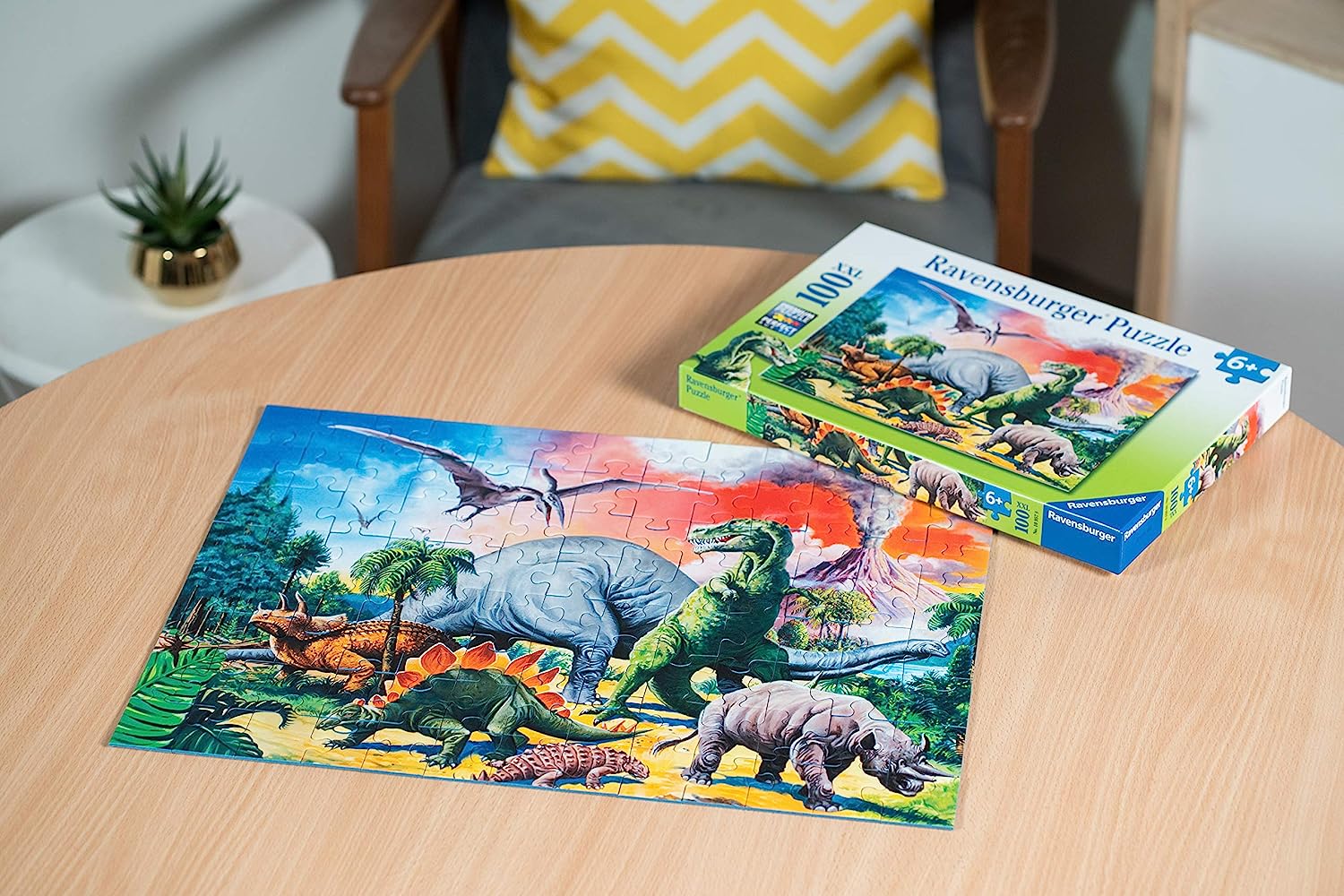 Ravensburger - 100Pc Among the Dinosaurs Puzzle