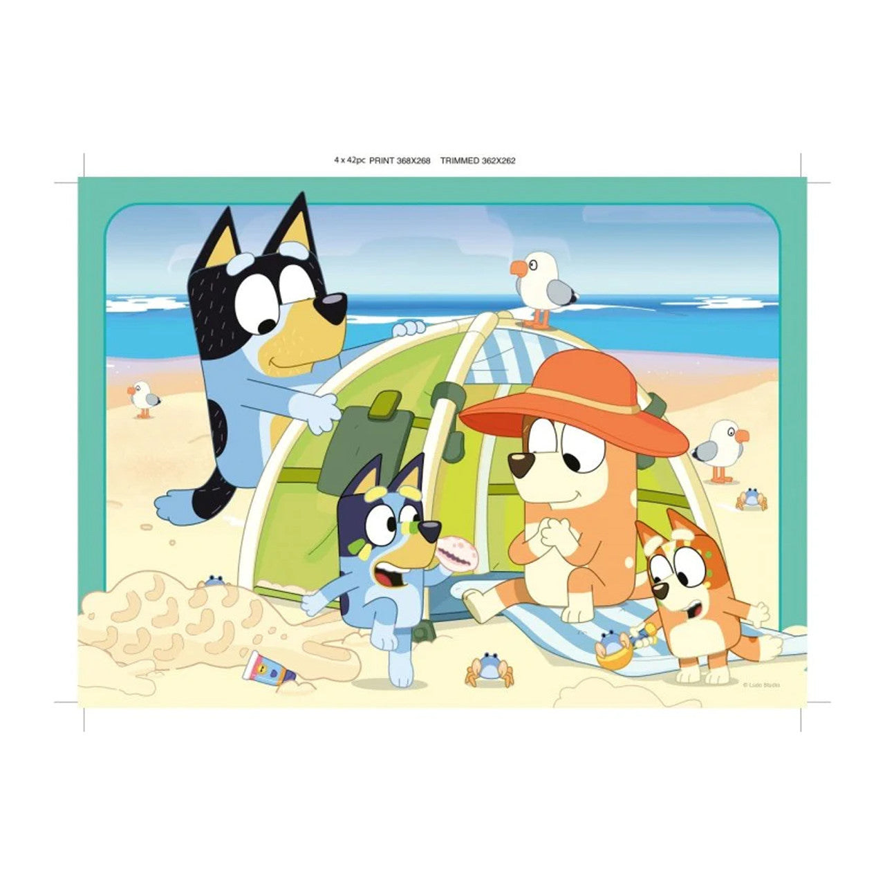 Ravensburger - Bluey Gotta Be Done Puzzle 4x42p
