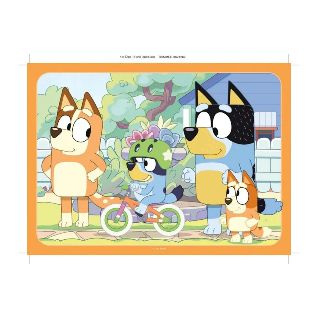 Ravensburger - Bluey Gotta Be Done Puzzle 4x42p