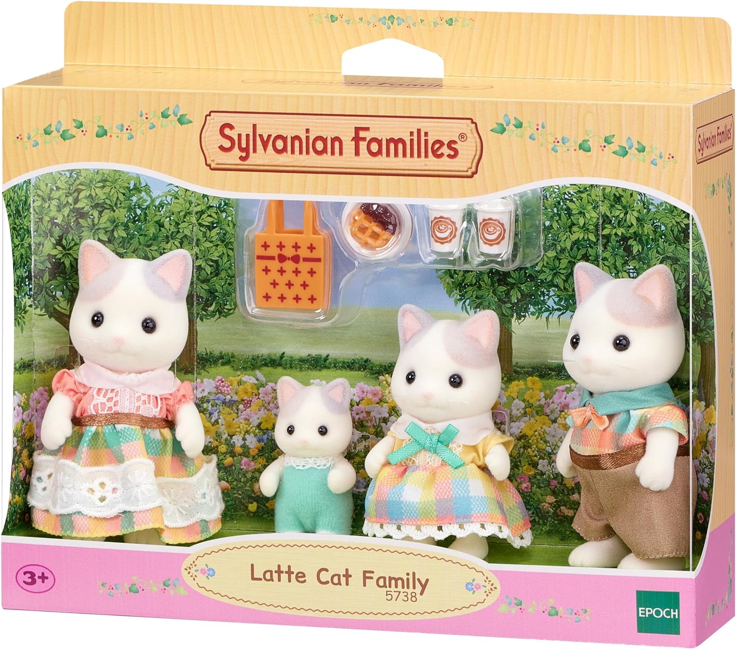 Sylvanian Families - Latte Cat Family