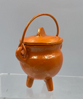 Cast Iron Orange Cauldron 10cm
