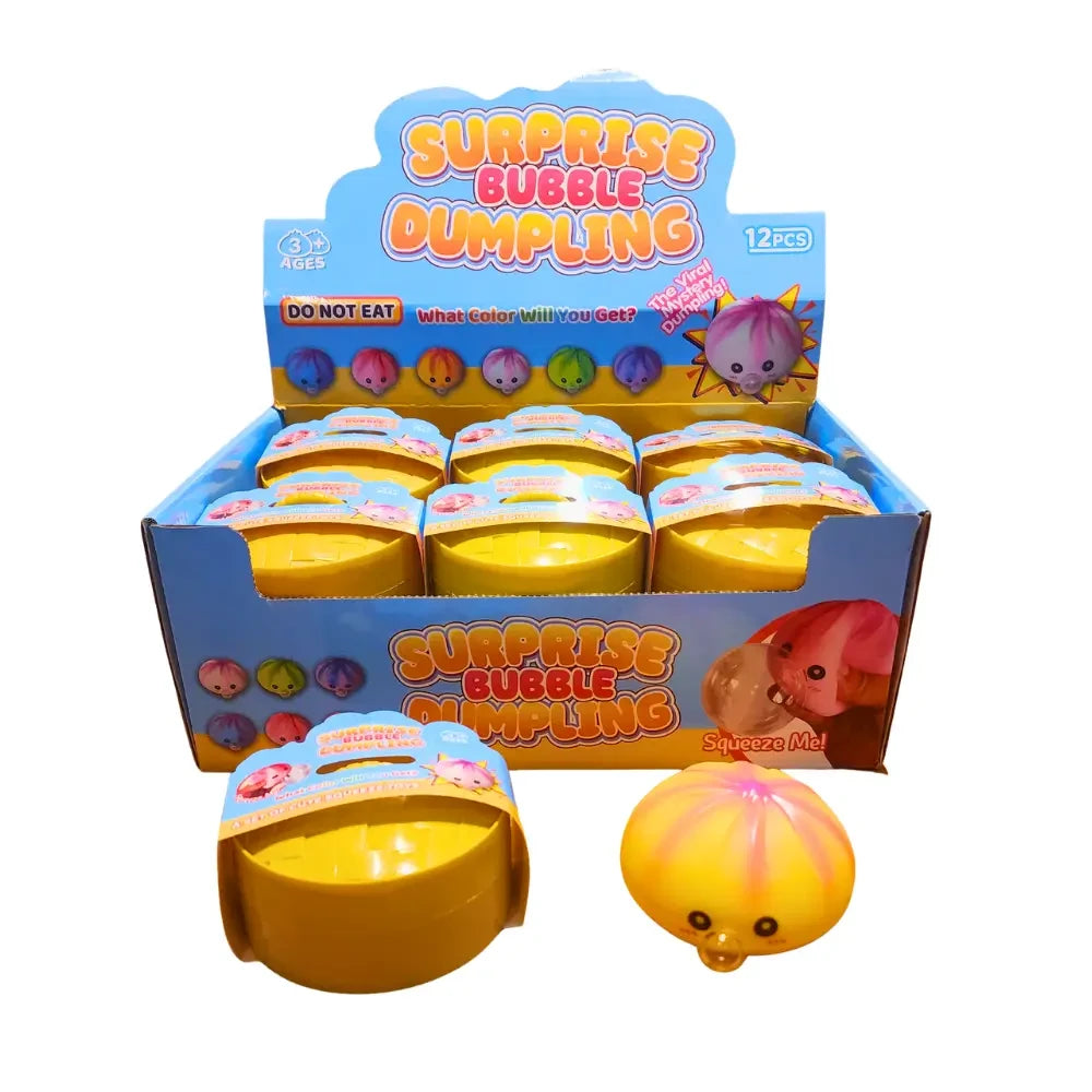 All Brands- Squishy Mystery Multi-Colour Bubble Blowing Dumplings
