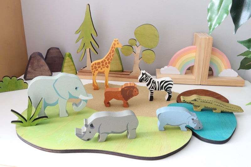 Tender Leaf Toys - Giraffe Wooden Animal