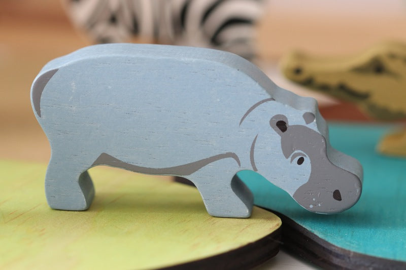 Tender Leaf Toys - Hippo Wooden Animal