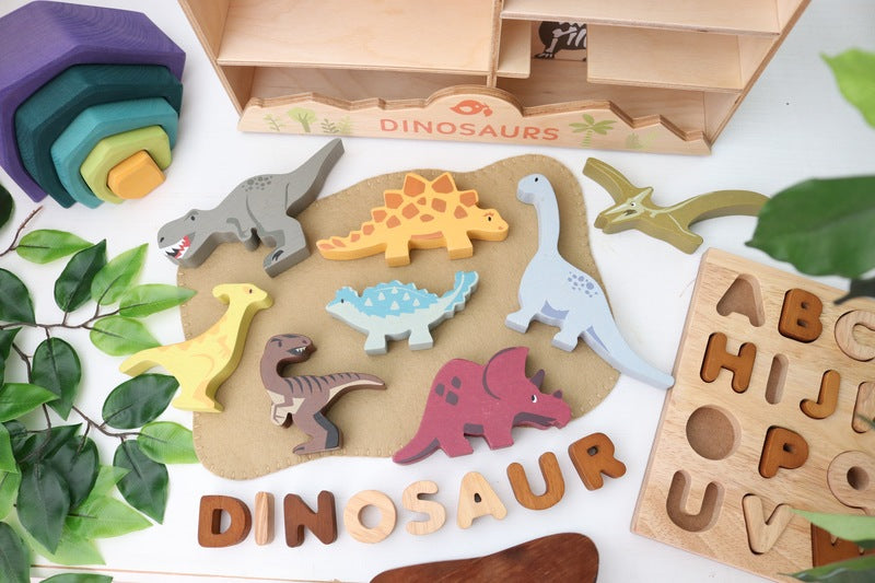 Tender Leaf Toys - Parasaurolophus Wooden Dinosaur