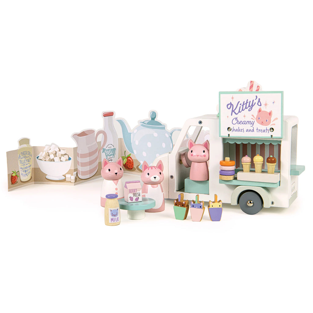 Tender Leaf Toys - Kitty's Milkshake Van