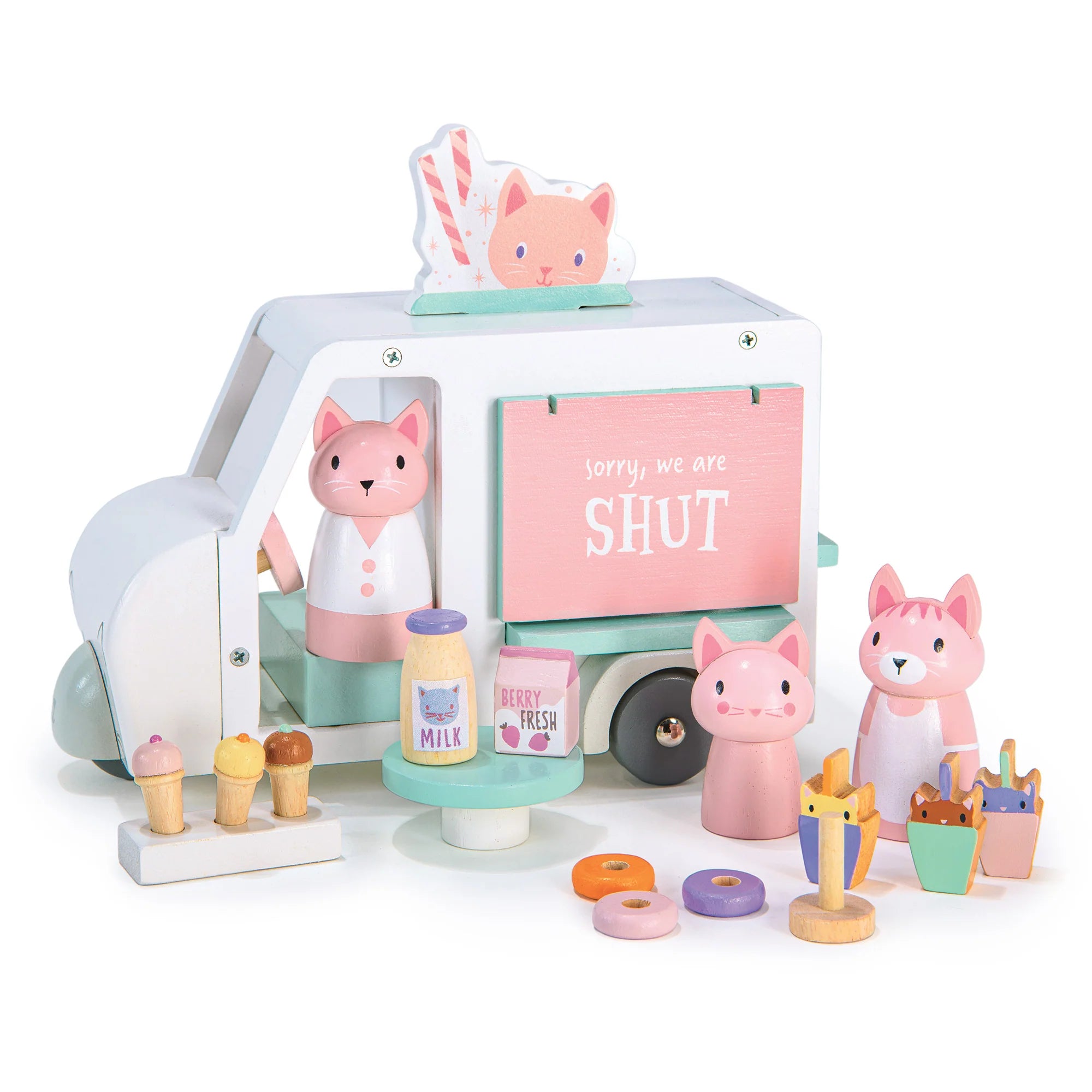 Tender Leaf Toys - Kitty's Milkshake Van