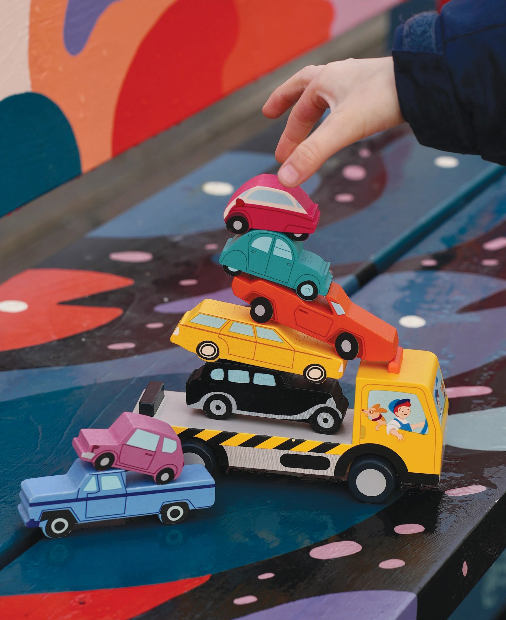 Tender Leaf Toys - Stacking Cars