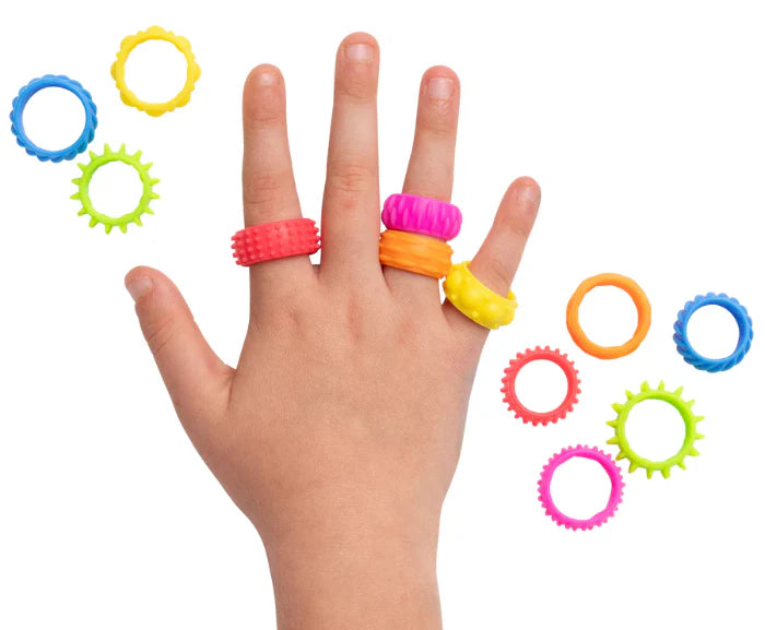Sensory Sprouts - Textured Fidget Rings 12pk