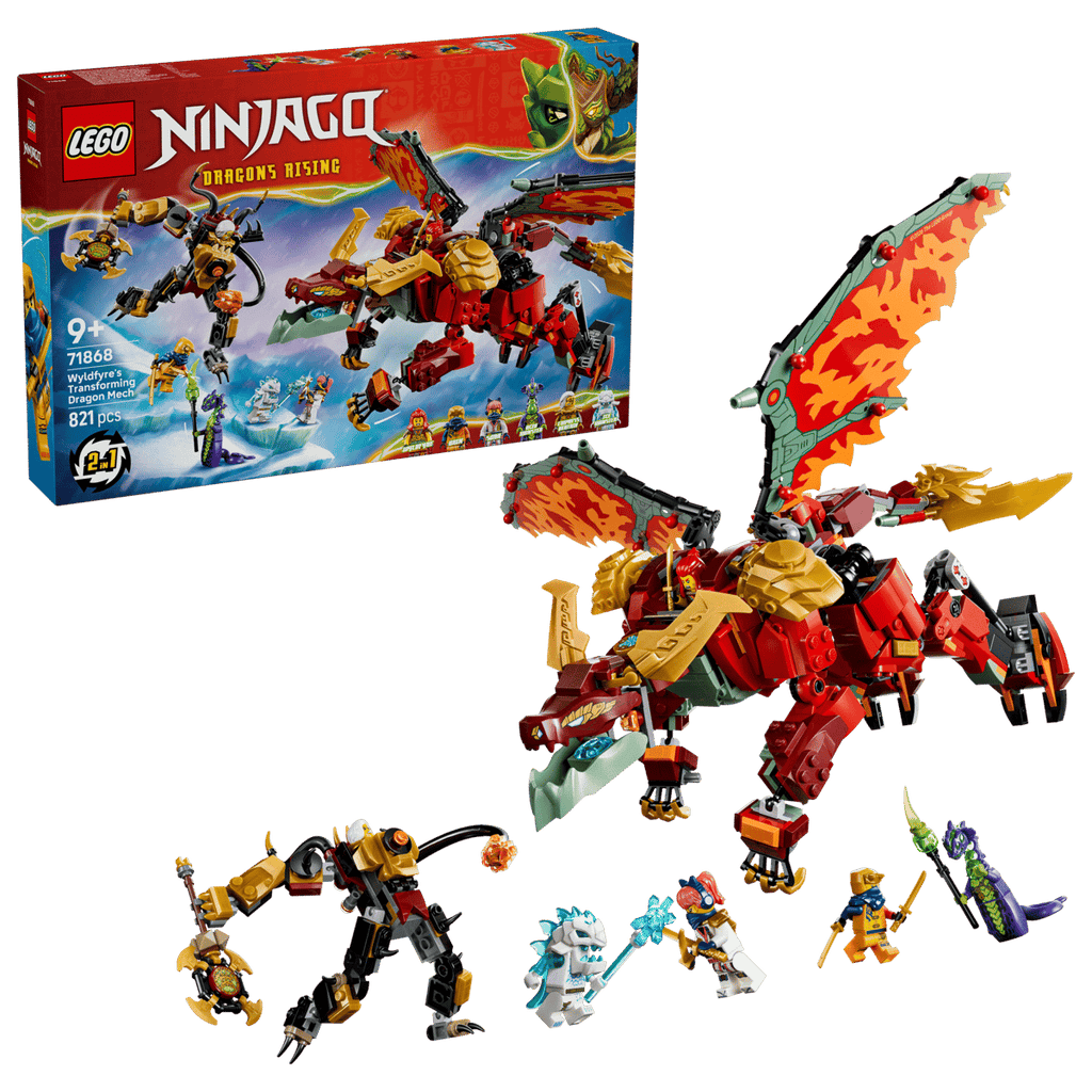 Lego - Ninjago Wyldfyre's Transforming Dragon Mech 71868