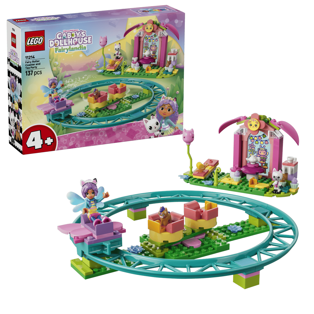 LEGO - Gabby's Dollhouse Fairy Rollercoaster & Tea Party 11214