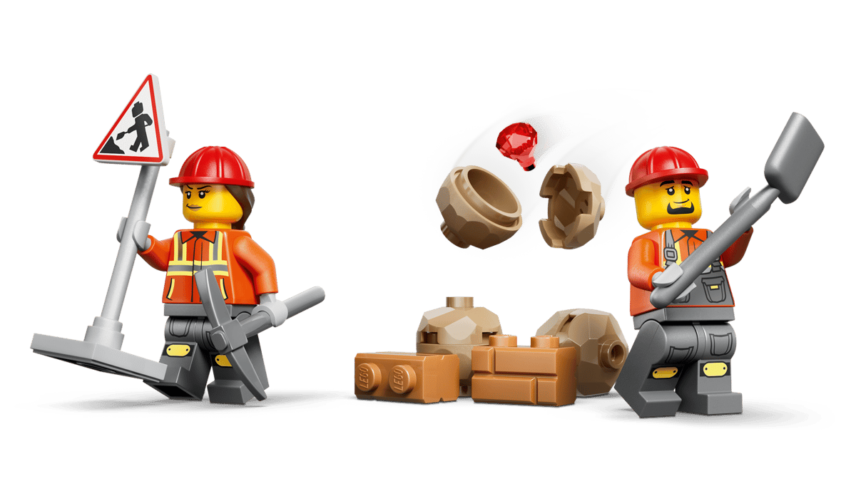 Lego - City Yellow Backhoe Loader 60480