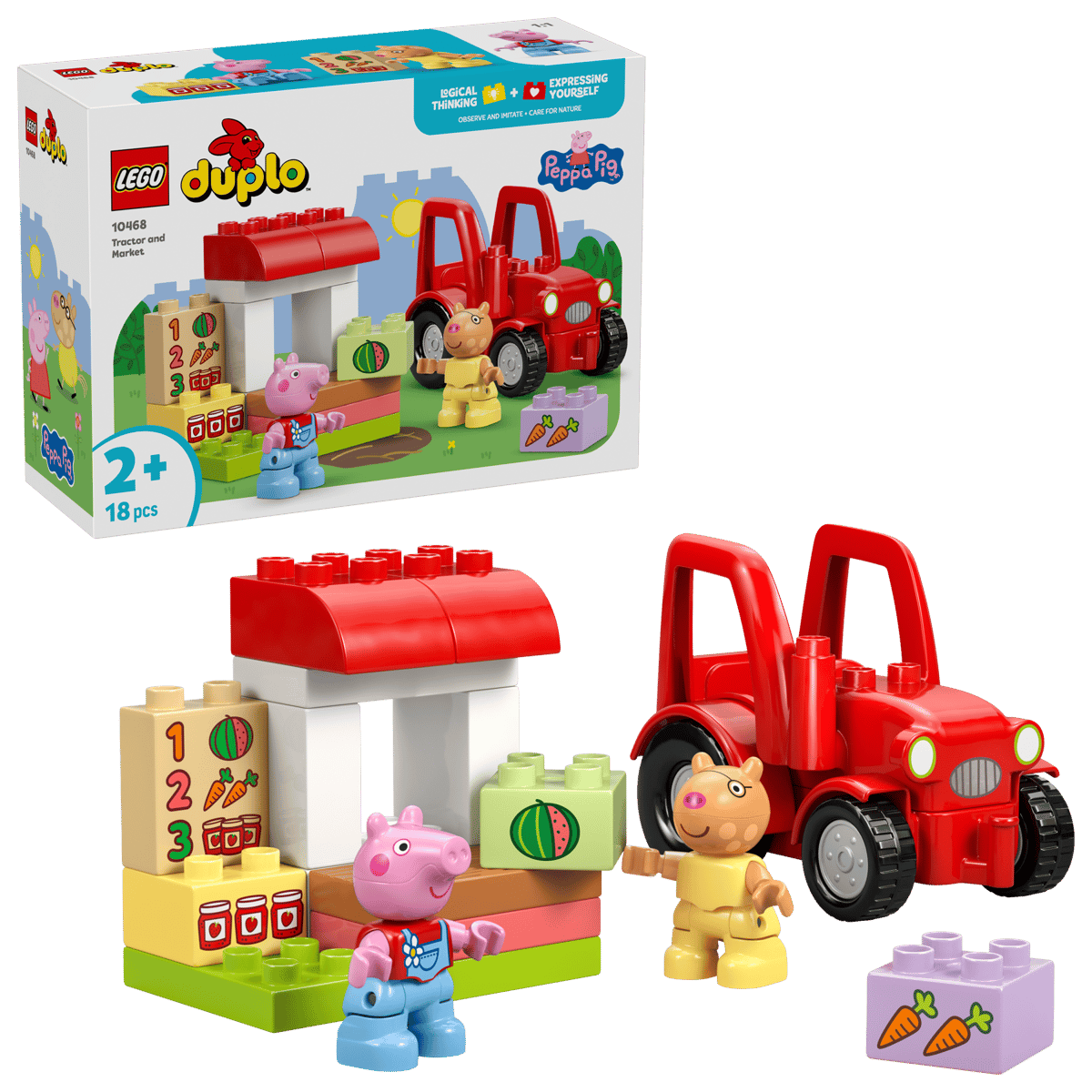 LEGO - Peppa Pig Tractor and Market 10468