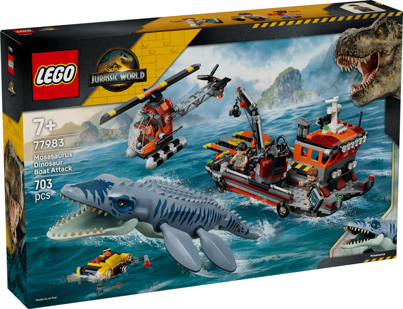 LEGO - Jurassic World Mosasaurus Dinosaur Boat Attack 77983