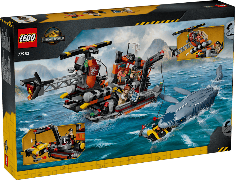 LEGO - Jurassic World Mosasaurus Dinosaur Boat Attack 77983
