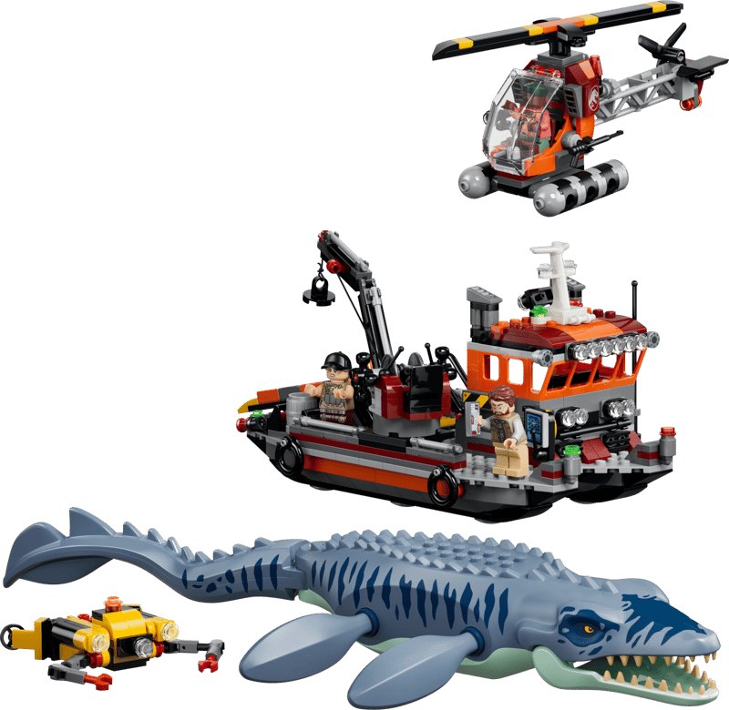 LEGO - Jurassic World Mosasaurus Dinosaur Boat Attack 77983