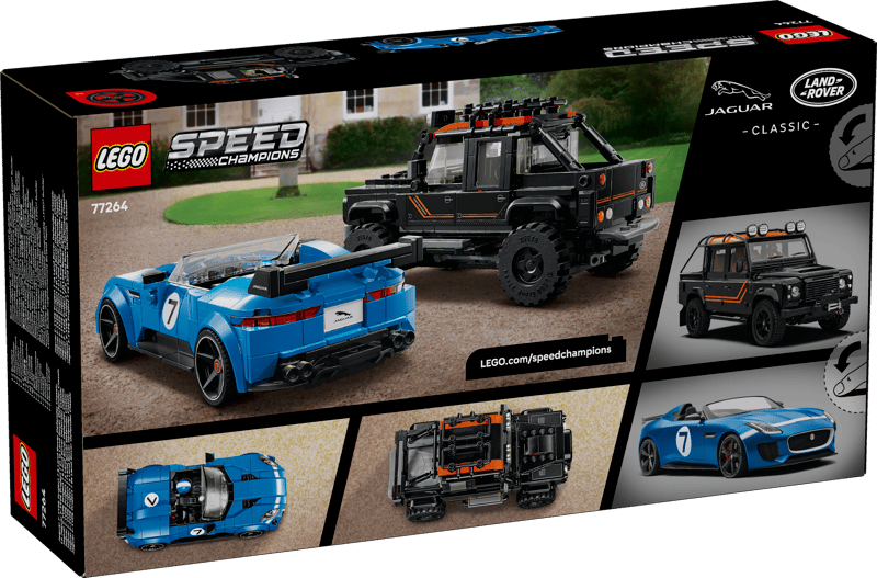 LEGO - Sped Champoins Jaguar F-Type Project 7 & Land Rover Defender Classic 77264